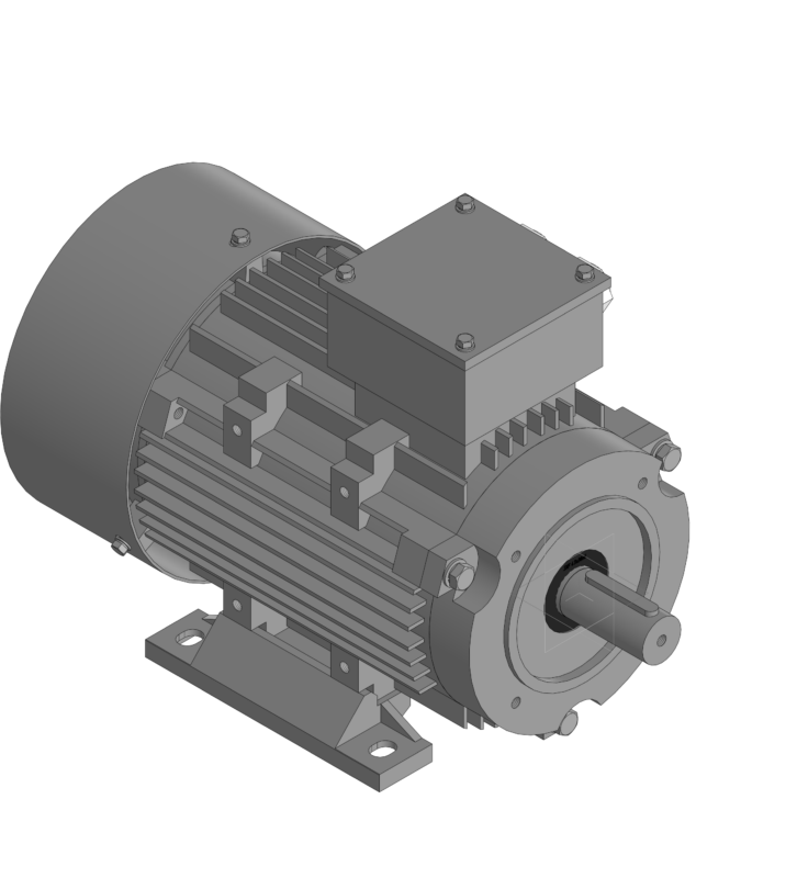 3D модель 3D модель электродвигателя АИС100LB4BУ2 исп. 2181