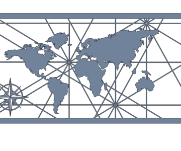 Чертеж Карта мирра в dxf формате. 800х400мм