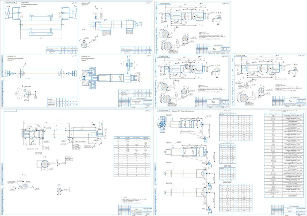 Чертеж КП на тему Автоматизация выбора структуры технологического процесса механической обработки вала на основе обобщенного технологического процесса