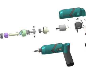 Чертеж 3д модель аккумуляторной отвертки MAKITA