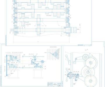 Чертеж Токарно-револьверный станок для обработки штучных заготовок