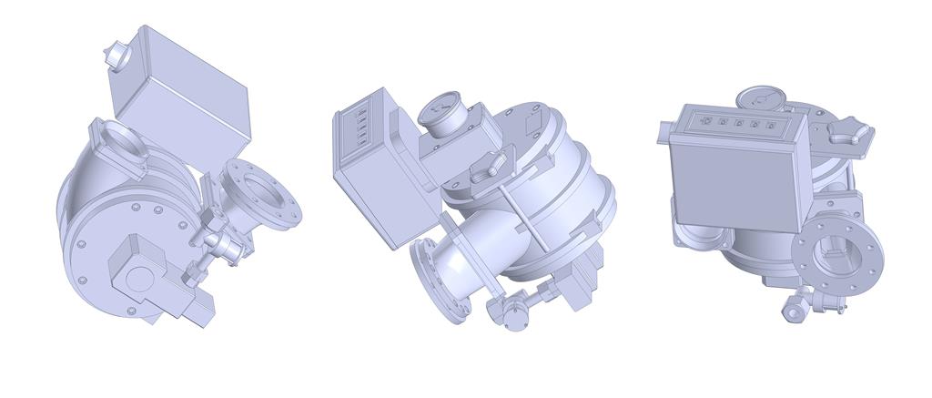 3D модель Лопастной счетчик MKA 3350