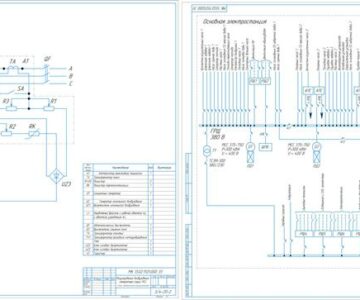 Чертеж Курсовой проект на тему "Генгруз. 7900 т. Судовая электроэнергетическая система. Расчет и проектирование"