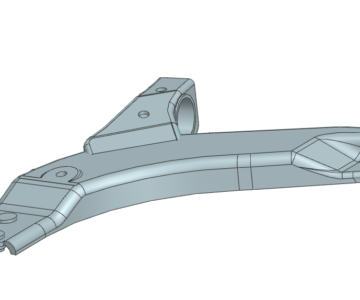 3D модель Рычаг нижний Dewoo Nexia- Miles DB62004