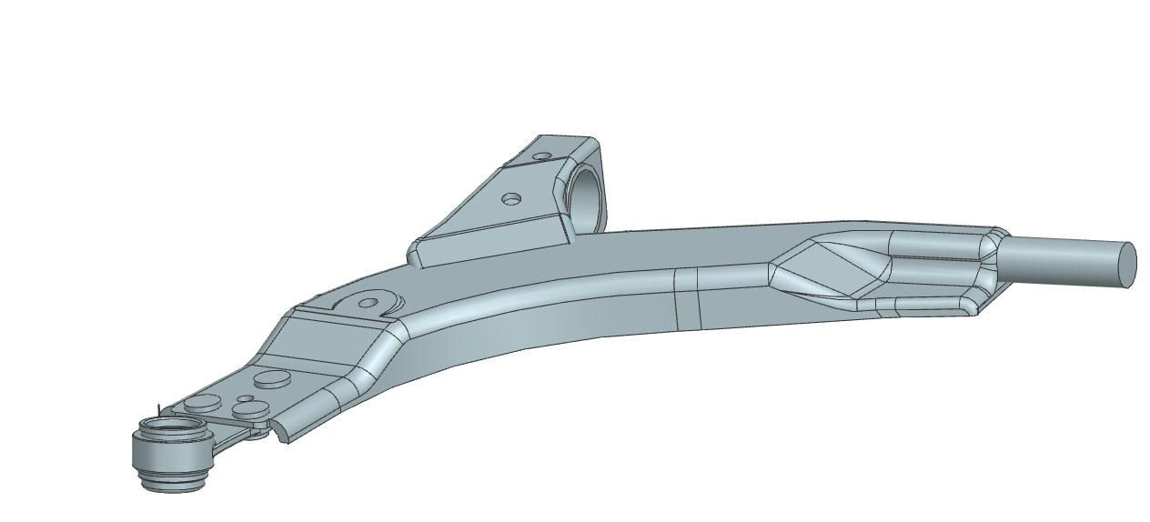 3D модель Рычаг нижний Dewoo Nexia- Miles DB62004