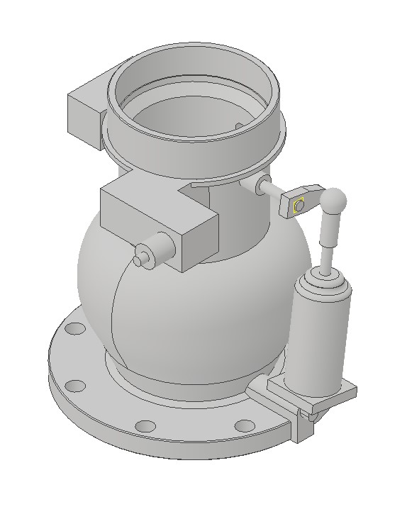 3D модель Клапан впускной RS-120N