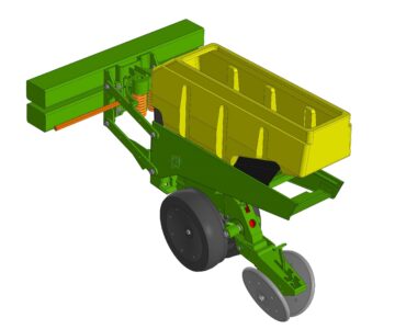 3D модель Сошник пропашной сеялки John Deere 1780