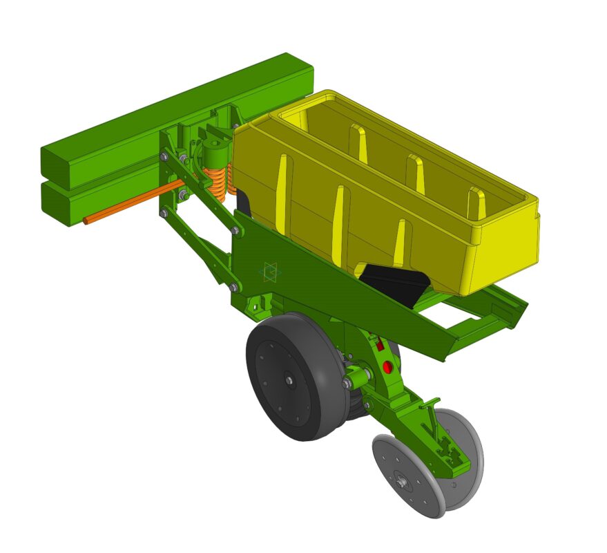 3D модель Сошник пропашной сеялки John Deere 1780