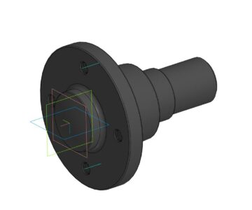 3D модель Ступица для прицепа 98x4 под подшипник  30х60х37