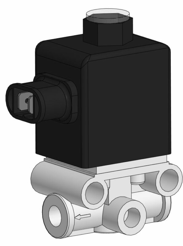 3D модель Пневматический электромагнитный клапан ЭПК КЭМ-10 (МАРК)