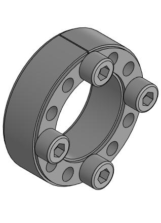3D модель Втулка зажимная соединительная RCK 40-40x65