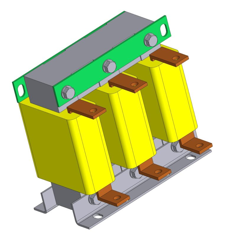 3D модель Входной реактор (дроссель) переменного тока  ACL2-075-4