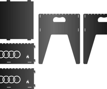 Чертеж Мангал сборный АУДИ 400х300х400