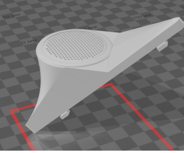 3D модель Решетка твитера Mitsubishi Carisma