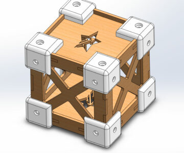 3D модель CubeSat 1U