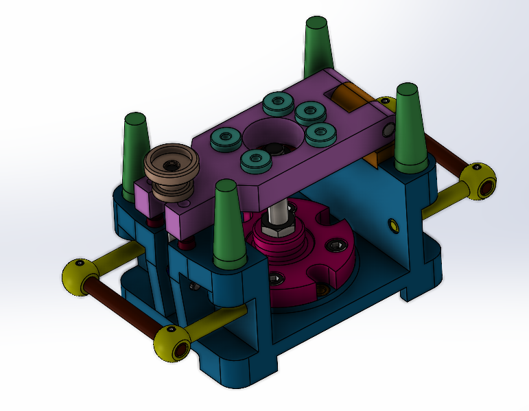 3D модель Кондуктор перекидной 00-000.06.01.01.00 в SolidWorks 2022