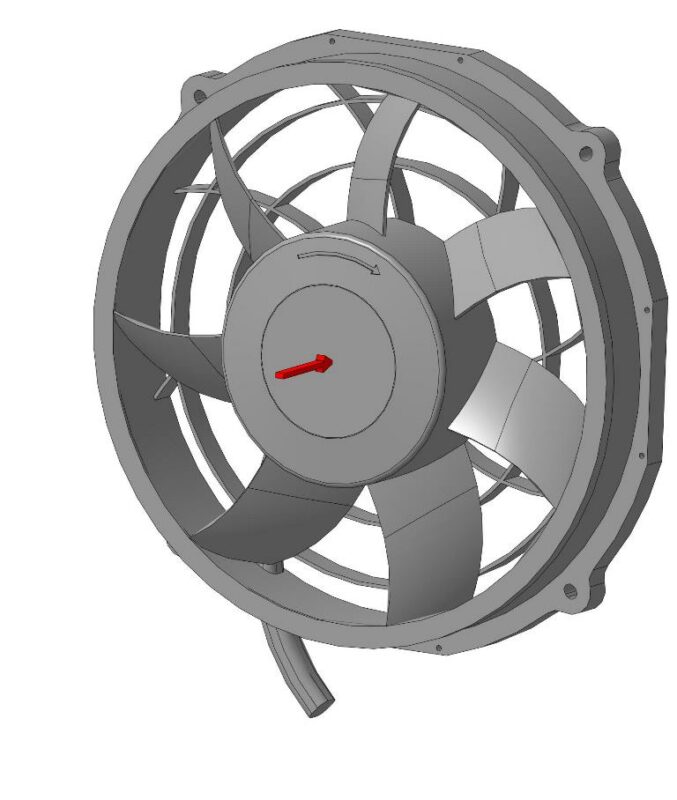 3D модель Электровентилятор безщеточный RC-U 01348