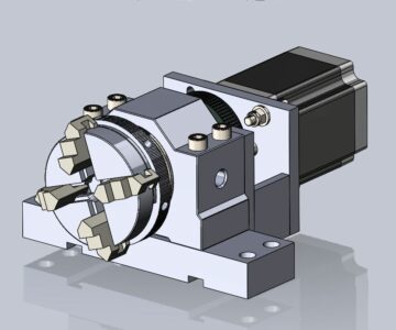 3D модель Повротная ось для станка ЧПУ