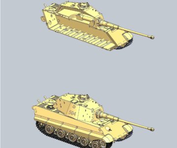 3D модель Немецкий танк Henschel-Werke Königstiger