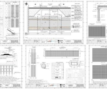 Чертеж Рамный мост для железной дороги / frame bridge for railway/