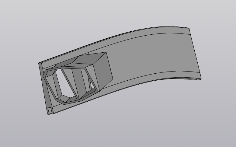 3D модель Воздухозаборник дверной на ГАЗ 3110(и др.)