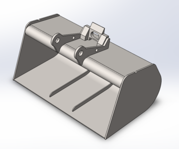 3D модель Ковш для мини экскаватора