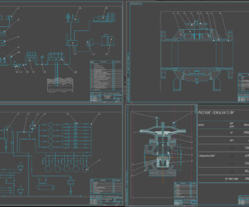 Чертеж Газораспределительная станция с разработкой регулирующей и предохранительной арматуры