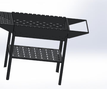 3D модель Мангал 1154х425х714