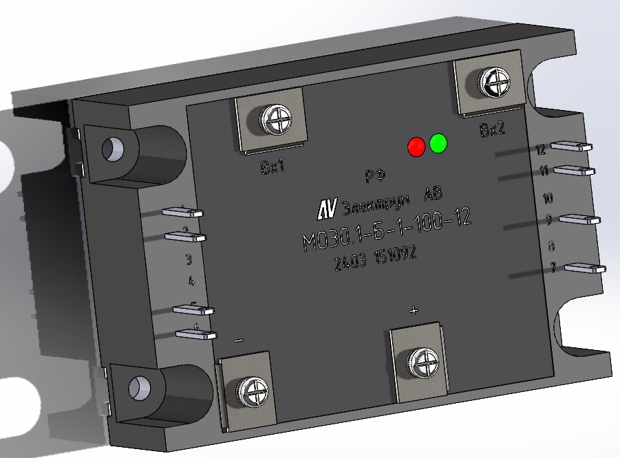 3D модель Модуль силовой МО30.1Б1-100-12