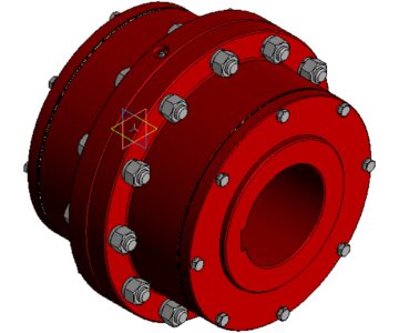 3D модель Муфта зубчатая МЗ-10 - трехмерная модель