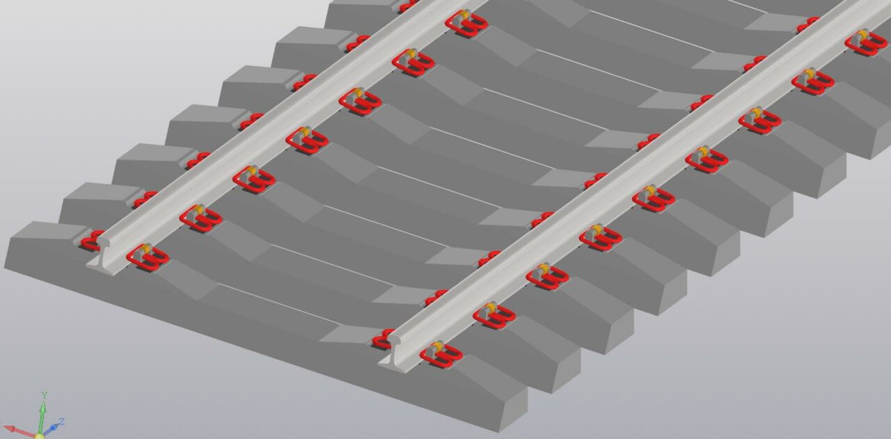 3D модель Рельсовое скрепление АРС 4
