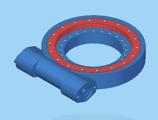 3D модель Опорно-поворотное устройство JE14-86MT-25RL MA ANSHAN JING WEI SLEWING RING CO.,LTD