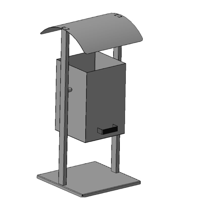 3D модель Урна уличная 450х450х1000