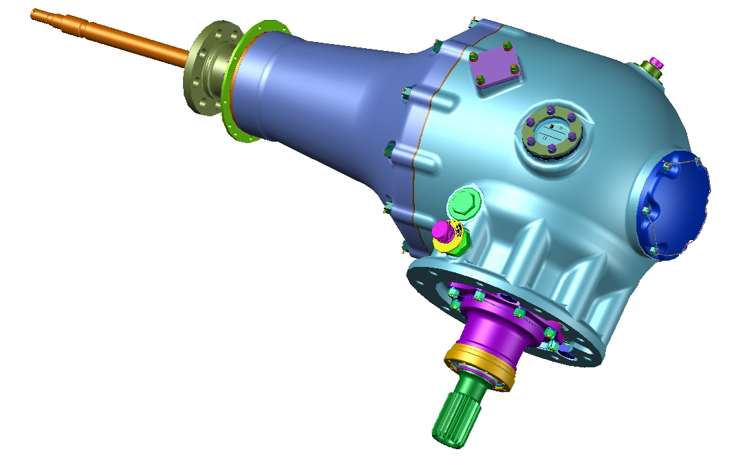 3D модель Хвостовой редуктор вертолета Ми-8.