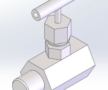 3D модель Клапан игольчатый SS-V4 DN15 (вн-нар)