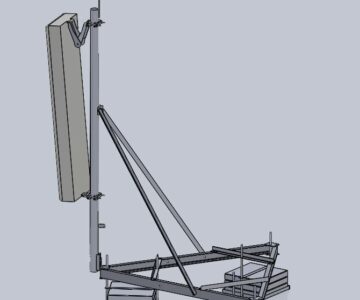 3D модель Антенна опора сотовой связи