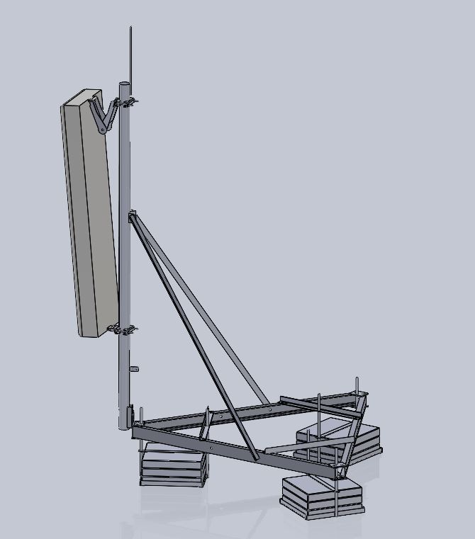 3D модель Антенна опора сотовой связи