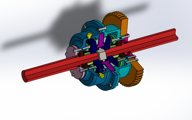 3D модель Дифференциал 00-000.06.21.21.00 в SolidWorks 2022