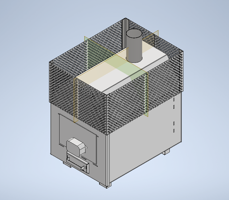 3D модель Печка для бани 662х678х480