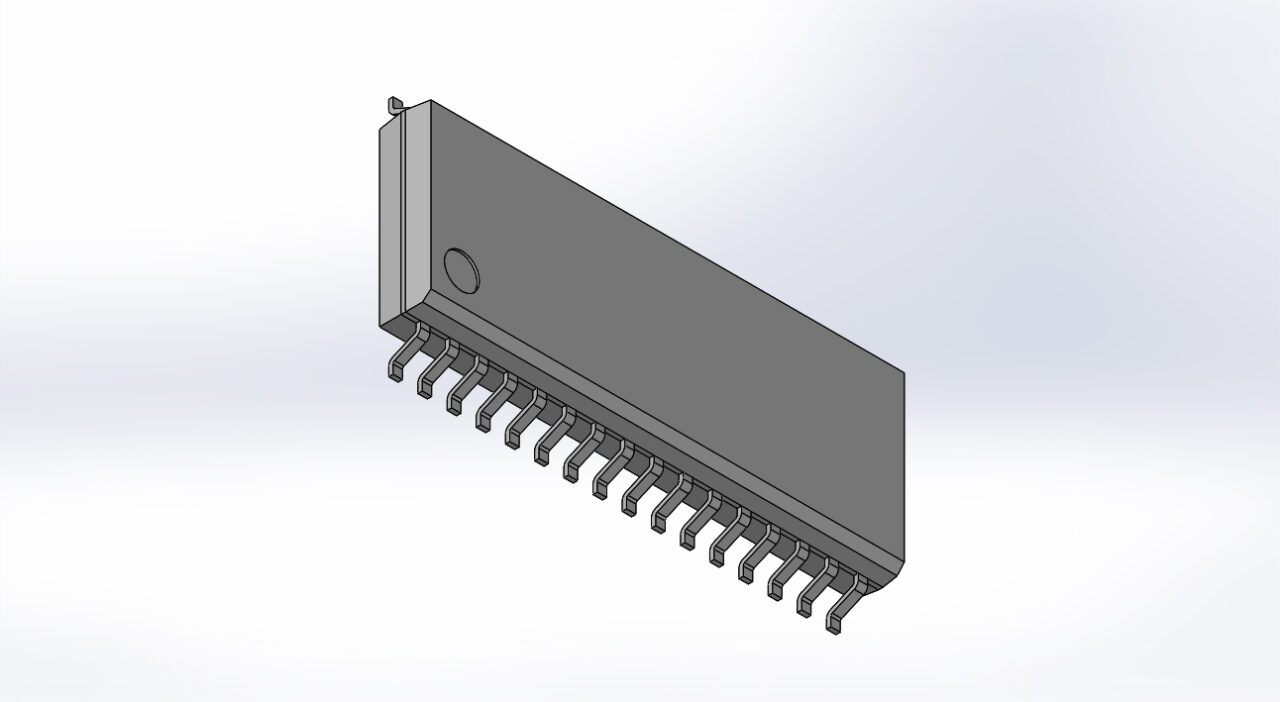 3D модель 3D модели корпусов SOIC