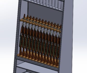 3D модель Оружейный шкаф для АК-74