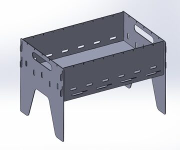 3D модель Мангал разборный 305х474х325