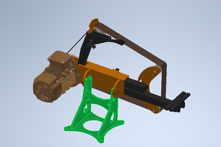 3D модель Гриндер в Inventor 2024