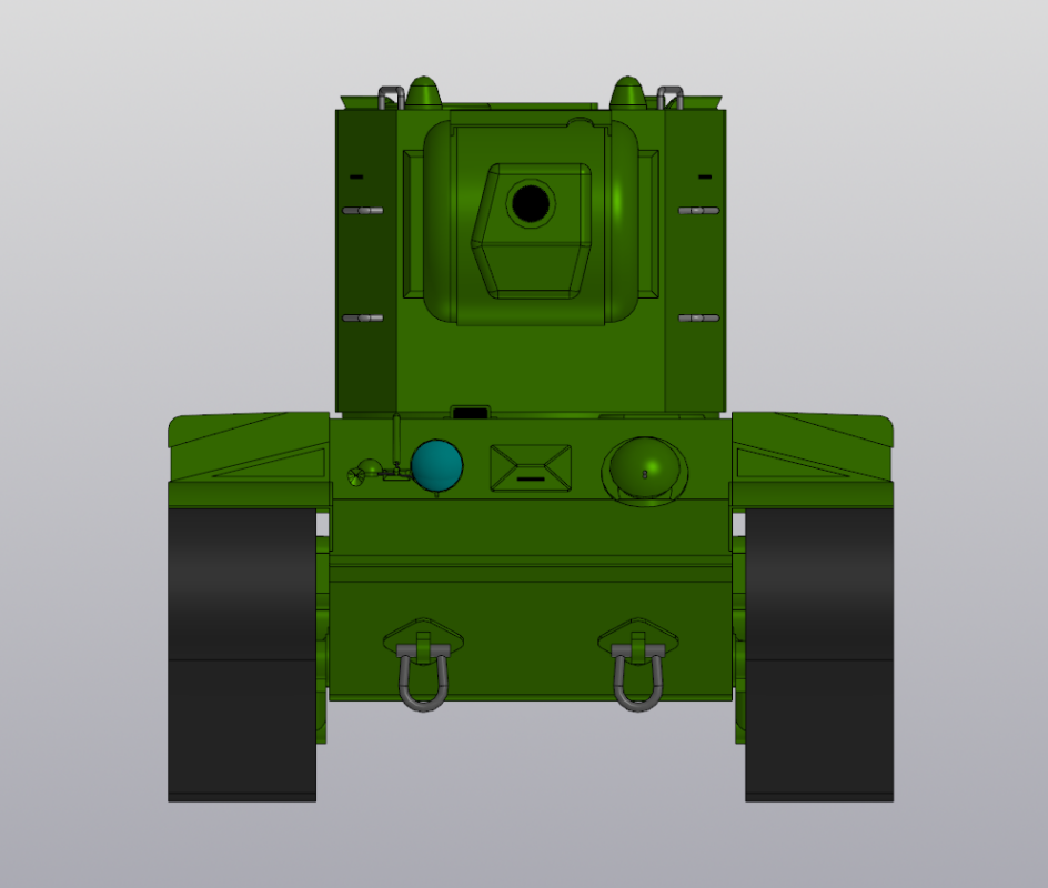 3D модель Модель советского тяжёлого танка КВ-2