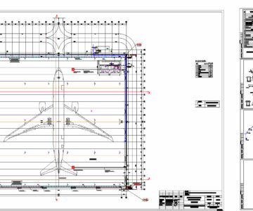 Чертеж Ангар аэропорта