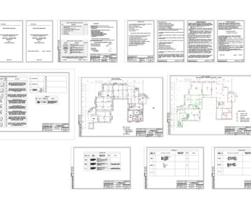 Чертеж Проект АР фитнес клуба