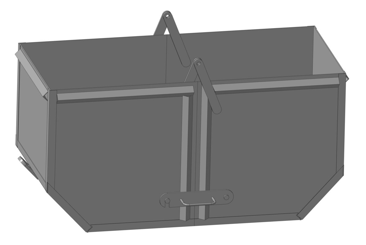 3D модель Бункер разгрузочный, грузоподъемностью 10,0 т (6 м3)
