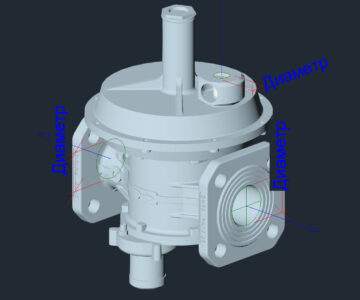 3D модель Регулятор давления газа Madas RG/MB DN50