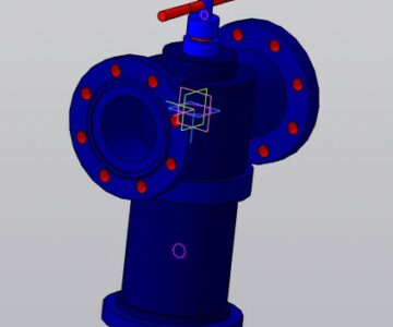 3D модель Клапан электромагнитный СЕНС DN80 PN01,6МПа