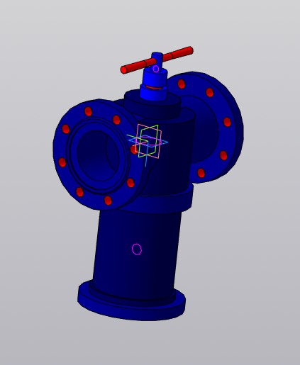 3D модель Клапан электромагнитный СЕНС DN80 PN01,6МПа